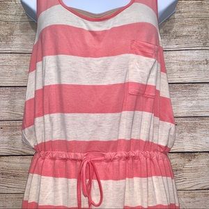 Olive & Oak Stripe Drawstring Tank Dress XL